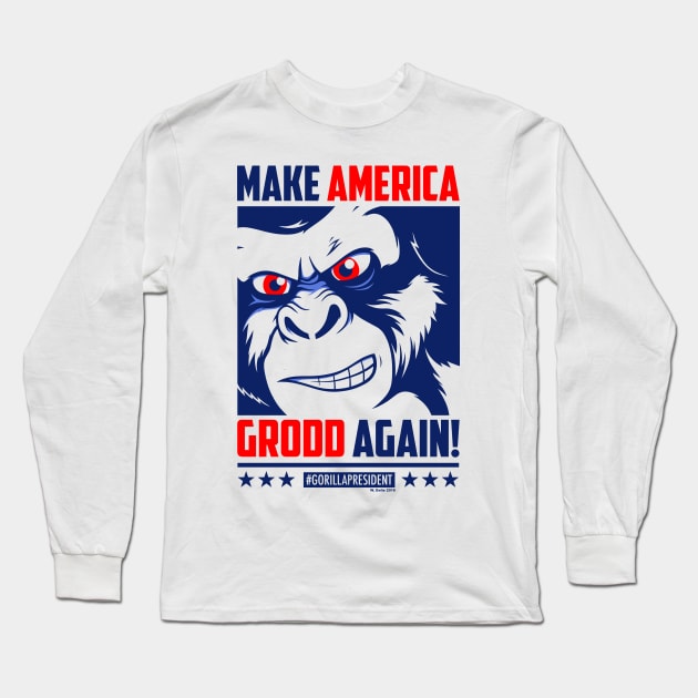 Grodd's America Long Sleeve T-Shirt by wloem